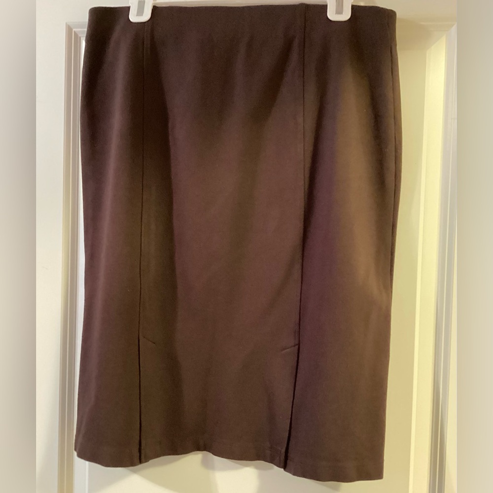 C EST. 1946 Double Back Split Brown Skirt L